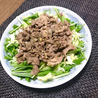 ガッツリと食べたい！豚肉のニンニク醤油炒め❗️